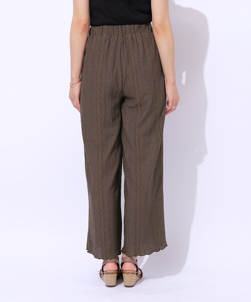 Cutie Blonde（キューティーブロンド）の「【洗える】甘すぎない大人のレース使い ストレートイージーパンツ（その他パンツ・レディース・ブルー/ブラック/ブラウン系その他・02/03/04）」の18枚目の写真