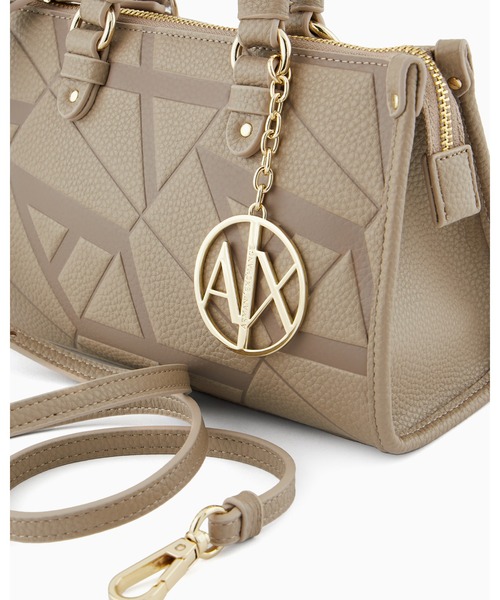 ARMANI EXCHANGE　モノグラムロゴハンドバッグ ARMANI EXCHANGE（アルマーニエクスチェンジ）の「【A|X アルマーニ