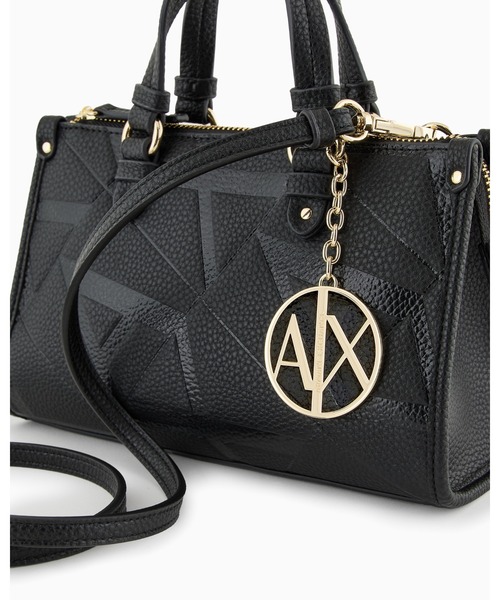 ARMANI EXCHANGE（アルマーニエクスチェンジ）の「【A|X アルマーニ エクスチェンジ】モノグラムロゴ　ミニバッグ（ハンドバッグ・レディース・ベージュ/ブラック×ブラック/ライトブラウン・FREE）」の10枚目の写真