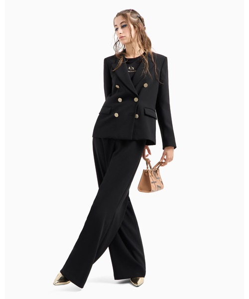 ARMANI EXCHANGE（アルマーニエクスチェンジ）の「【A|X アルマーニ エクスチェンジ】モノグラムロゴ　ミニバッグ（ハンドバッグ・レディース・ベージュ/ブラック×ブラック/ライトブラウン・FREE）」の17枚目の写真