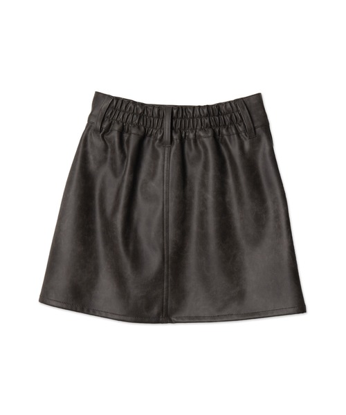 【希少】PRADA ヴィンテージ加工 装飾 レザー ミニスカート 希少】ヴィンテージPRADAスカート