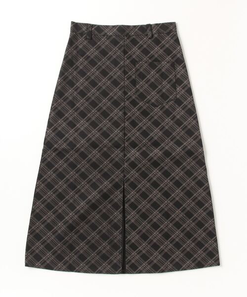 gossip！ロサンゼルス（ゴシップロサンゼルス）の「ヴィンテージスタイル チェック柄Aラインロングスカート カジュアルロングスカート（スカート・レディース・ブラック・S/M/L）」の9枚目の写真