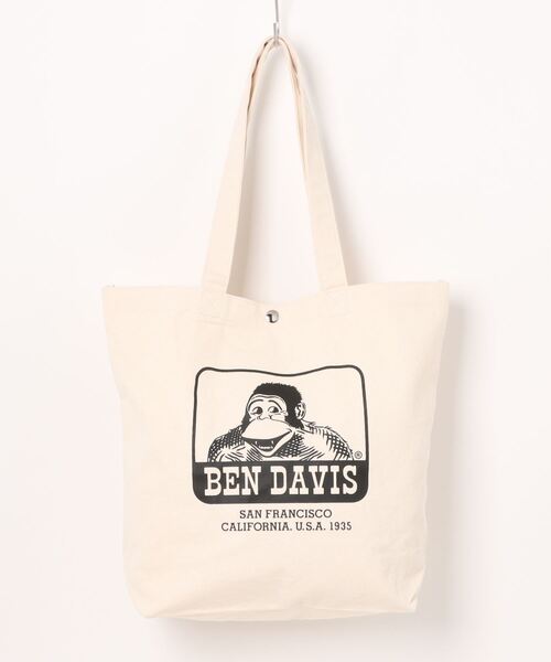 BEN DAVIS（ベンデイビス）の「【BEN DAVIS】ベンデイビス TOTE BAG（トートバッグ・メンズ・ブラック/オリーブ/オフホワイト/ブラウン・フリー）」の15枚目の写真