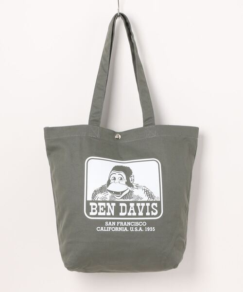 BEN DAVIS（ベンデイビス）の「【BEN DAVIS】ベンデイビス TOTE BAG（トートバッグ・メンズ・ブラック/オリーブ/オフホワイト/ブラウン・フリー）」の13枚目の写真