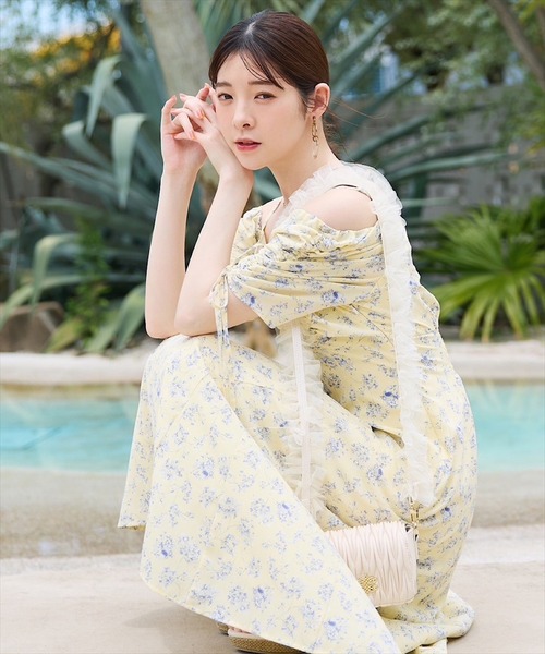 SWINGLE（スウィングル）の「チュールストラップミニショルダーバッグ（ショルダーバッグ・レディース・アイボリー/ブラック・FREE）」の6枚目の写真