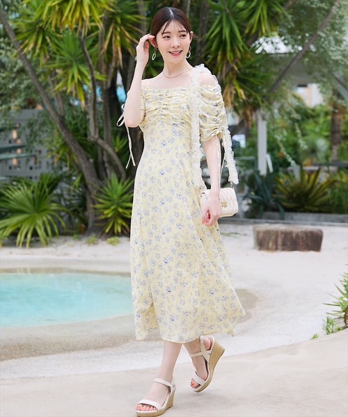 SWINGLE（スウィングル）の「チュールストラップミニショルダーバッグ（ショルダーバッグ・レディース・アイボリー/ブラック・FREE）」の4枚目の写真