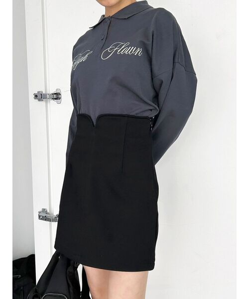 EMODA(エモダ)の「カーブウエストミニスカート(スカート・レディース・グレー/その他/ブラック・SMALL/MEDIUM)」の15枚目の写真