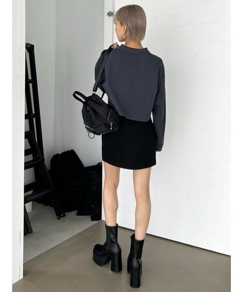 EMODA(エモダ)の「カーブウエストミニスカート(スカート・レディース・グレー/その他/ブラック・SMALL/MEDIUM)」の18枚目の写真