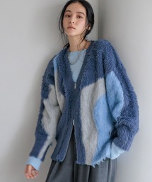 LOWRYS FARM | シャギーＺＩＰカーディガンロングスリーブ　150553(カーディガン/ボレロ)