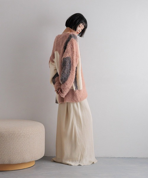 セール】シャギーZIPカーディガンロングスリーブ 150553