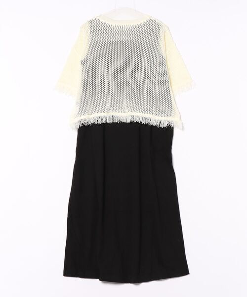 新品未使用タグ付き♡ hue day to evening ワンピース Right-on（ライトオン）の「【HONEYSUCKLE ROSE】シアーニット