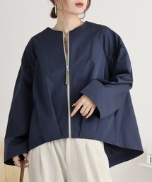 EGLANTINE（エグランティーヌ）の「EGLANTINE ノーカラーブルゾン（ブルゾン）」