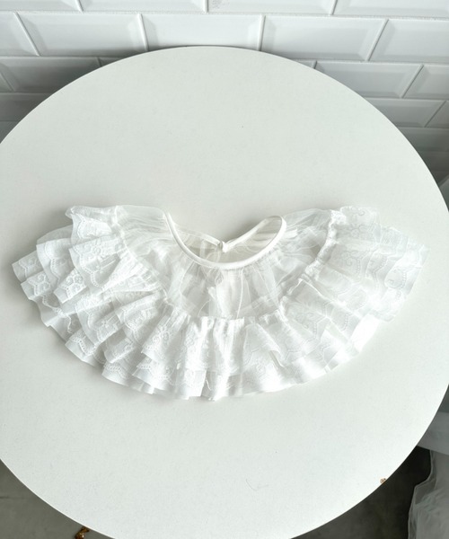 Loueme（ルエム）の「レースティアードフリル付け襟（付け襟・レディース・ブラック/ホワイト・FREE）」の15枚目の写真