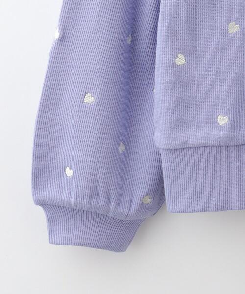 SHOO・LA・RUE(シューラルー)の「◆【110-140cm】刺繍カーディガン(カーディガン/ボレロ・キッズ・パープル/アイボリー/ブラック・11/12/13/14)」の8枚目の写真