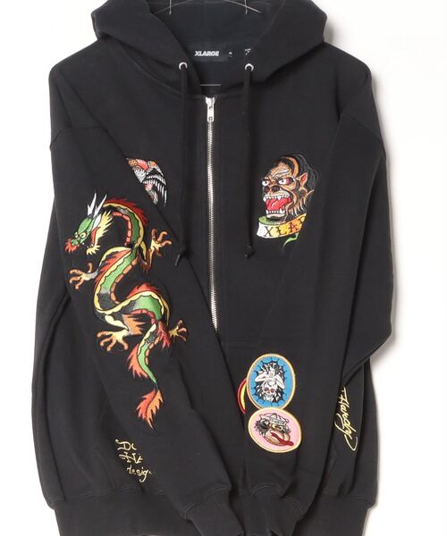 Ed Hardy（エドハーディー）の「XLARGE×ED HARDY ZIP HOODED
