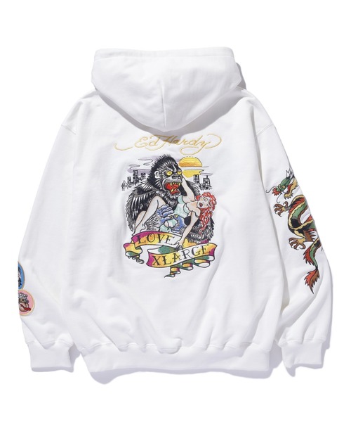 Ed Hardy（エドハーディー）の「XLARGE×ED HARDY ZIP HOODED