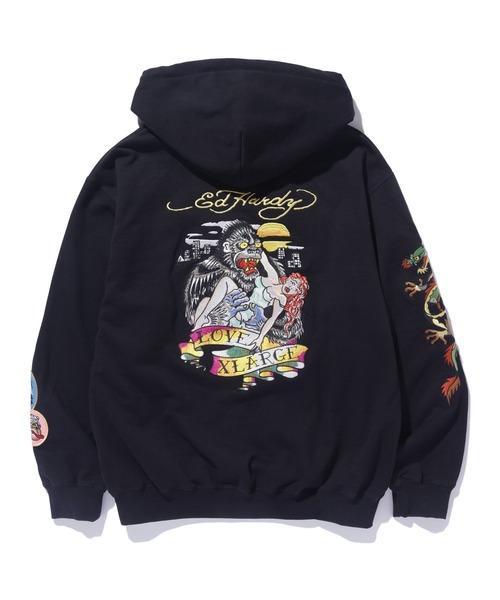 Ed Hardy（エドハーディー）の「XLARGE×ED HARDY ZIP HOODED