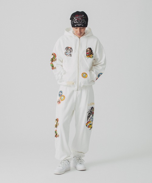 Ed Hardy（エドハーディー）の「XLARGE×ED HARDY ZIP HOODED
