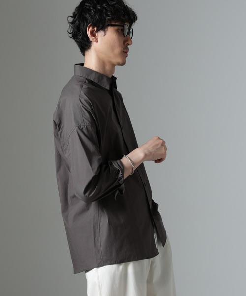 NANO universe(ナノユニバース)の「「大人のワイドシャツ」レギュラーカラー 長袖(シャツ/ブラウス・メンズ・ホワイト/チャコール/その他2・M/L)」の17枚目の写真