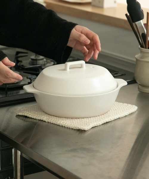 Cinq（シンク）の「CINQ　Solwang ポットホルダー（キッチンツール・レディース・インディゴブルー/グレー系その他/アイボリー・-）」の6枚目の写真