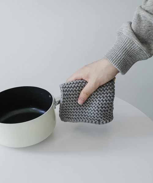 Cinq（シンク）の「CINQ　Solwang ポットホルダー（キッチンツール・レディース・インディゴブルー/グレー系その他/アイボリー・-）」の12枚目の写真