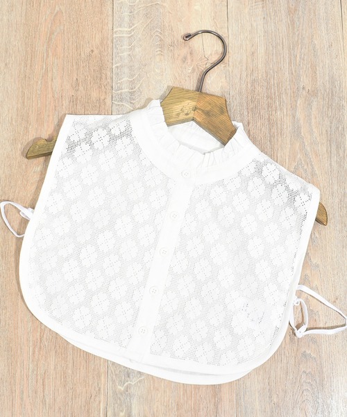 Felt-Maglietta（フェルトマリエッタ）の「コットンレース付け襟（付け襟・レディース・ホワイト系その他/オフホワイト/ホワイト系その他2/ブラック系その他/ブラック/ブラック系その他2・FREE）」の4枚目の写真