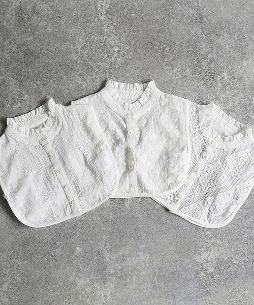 Felt-Maglietta（フェルトマリエッタ）の「コットンレース付け襟（付け襟・レディース・ホワイト系その他/オフホワイト/ホワイト系その他2/ブラック系その他/ブラック/ブラック系その他2・FREE）」の9枚目の写真