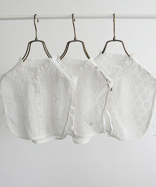 Felt-Maglietta（フェルトマリエッタ）の「コットンレース付け襟（付け襟・レディース・ホワイト系その他/オフホワイト/ホワイト系その他2/ブラック系その他/ブラック/ブラック系その他2・FREE）」の10枚目の写真