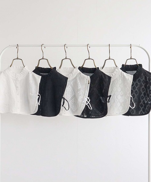 Felt-Maglietta（フェルトマリエッタ）の「コットンレース付け襟（付け襟・レディース・ホワイト系その他/オフホワイト/ホワイト系その他2/ブラック系その他/ブラック/ブラック系その他2・FREE）」の11枚目の写真