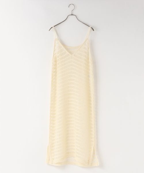 LOWRYS FARM（ローリーズファーム）の「ニットキャミワンピース　150225（ワンピース・レディース・アイボリー/ブラック/グリーン・FREE）」の3枚目の写真