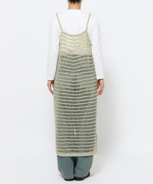 LOWRYS FARM（ローリーズファーム）の「ニットキャミワンピース　150225（ワンピース・レディース・アイボリー/ブラック/グリーン・FREE）」の6枚目の写真