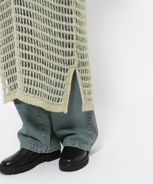 LOWRYS FARM（ローリーズファーム）の「ニットキャミワンピース　150225（ワンピース・レディース・アイボリー/ブラック/グリーン・FREE）」の9枚目の写真