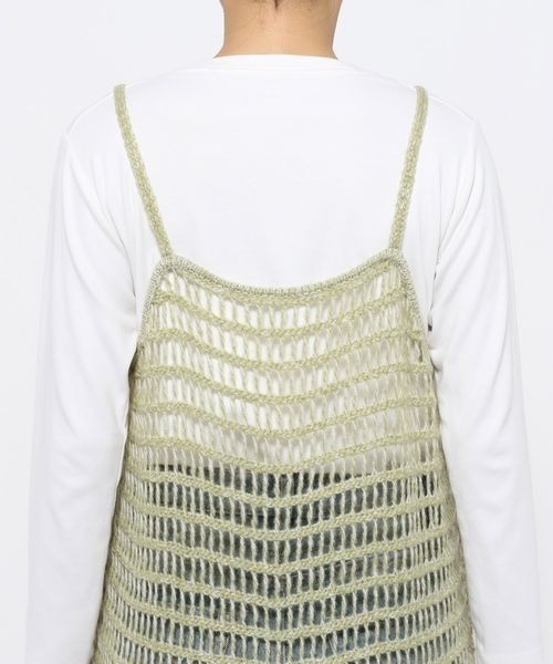 LOWRYS FARM（ローリーズファーム）の「ニットキャミワンピース　150225（ワンピース・レディース・アイボリー/ブラック/グリーン・FREE）」の10枚目の写真