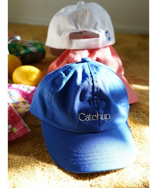 Catchup(ケチャップ)の「【Catchup】Catchupロゴキャップ(キャップ・キッズ・オフホワイト/ブルー/ピンク・50㎝/52㎝/54㎝)」の2枚目の写真