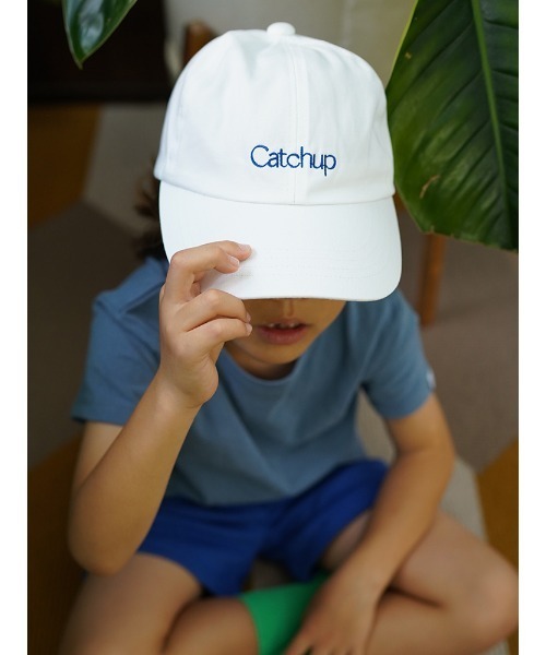 Catchup(ケチャップ)の「【Catchup】Catchupロゴキャップ(キャップ・キッズ・オフホワイト/ブルー/ピンク・50㎝/52㎝/54㎝)」の10枚目の写真