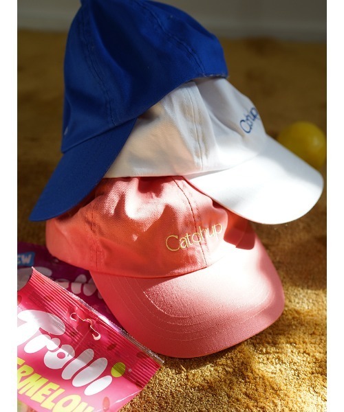 Catchup(ケチャップ)の「【Catchup】Catchupロゴキャップ(キャップ・キッズ・オフホワイト/ブルー/ピンク・50㎝/52㎝/54㎝)」の8枚目の写真