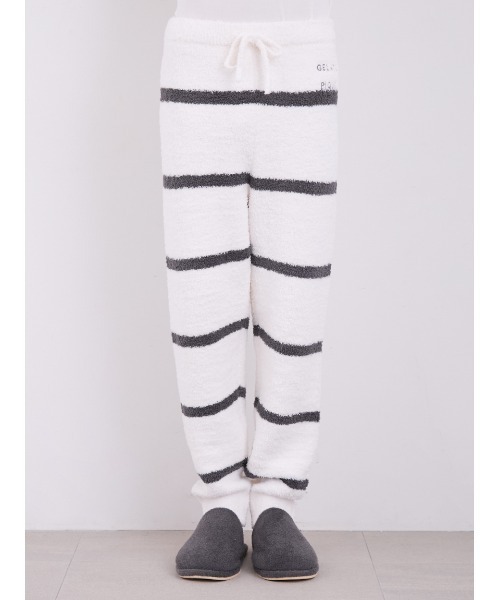 gelato pique（ジェラートピケ）の「【HOMME】パウダーロゴジャガードプルオーバー&ロングパンツセット（ルームウェア/パジャマ・メンズ・チャコールグレー/オフホワイト・MEDIUM/LARGE）」の15枚目の写真