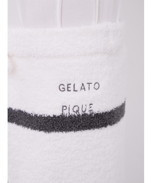 gelato pique（ジェラートピケ）の「【HOMME】パウダーロゴジャガードプルオーバー&ロングパンツセット（ルームウェア/パジャマ・メンズ・チャコールグレー/オフホワイト・MEDIUM/LARGE）」の20枚目の写真