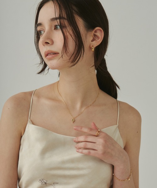 ciite' surgical stainless(シーテサージカルステンレス)の「【 金属アレルギー対応 】 ミニハートネックレス サージカルステンレス(ネックレス・レディース・シルバー/ゴールド・FREE)」の5枚目の写真