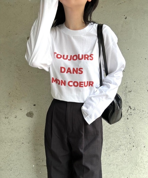 cuorequal（クオレコール）の「フロッキーロゴロングTシャツ（Tシャツ/カットソー・レディース・ホワイト・MEDIUM/LARGE/SMALL）」の17枚目の写真