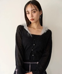 SNIDEL | 【WEB限定】エコファーニットアンサンブル(アンサンブル)