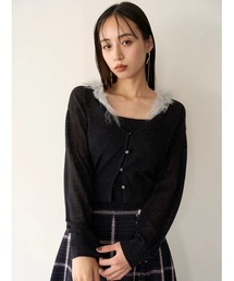 snidel エコファースリーブニット 2016 SNIDEL 【USAGI ONLINE限定】エコファースリーブニットプルオーバー