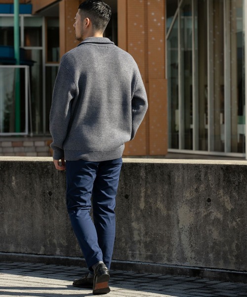 セール】『XLサイズあり』メリノウールリラックスポロニット（ニット