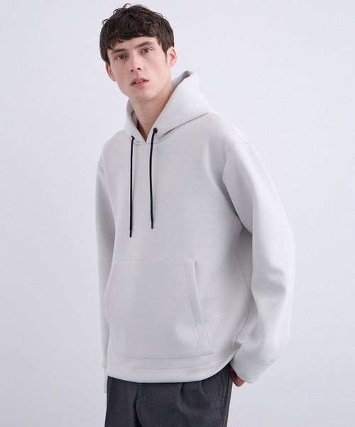 UNITED TOKYO（ユナイテッドトウキョウ）の「Aeroダンボールパーカー ｜ユニセックス着用可能 / 洗える / 防シワ / 速乾 / 軽量（パーカー・メンズ・ライトグレー/グリーン/ダークグレー/ブラック・1/3/2/4）」の21枚目の写真