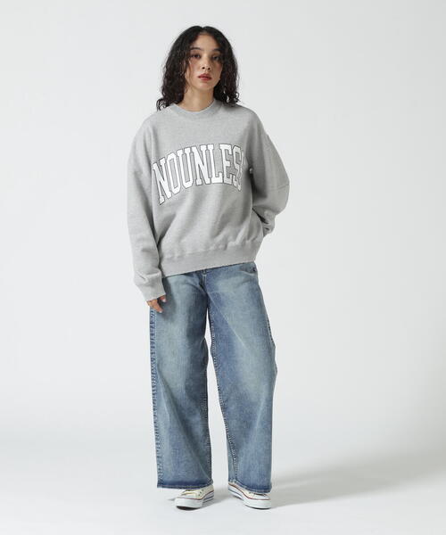NOUNLESS（ナウンレス）別注COLLEGE LOGO OVER SWEAT（スウェット  