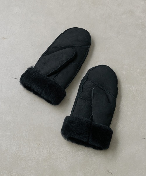 BIRTHDAY BAR(バースデイバー)の「【CONTROL FREAK】ハギムートンミトン(手袋・レディース・ブラック/グレー/キャメル・フリー)」の2枚目の写真