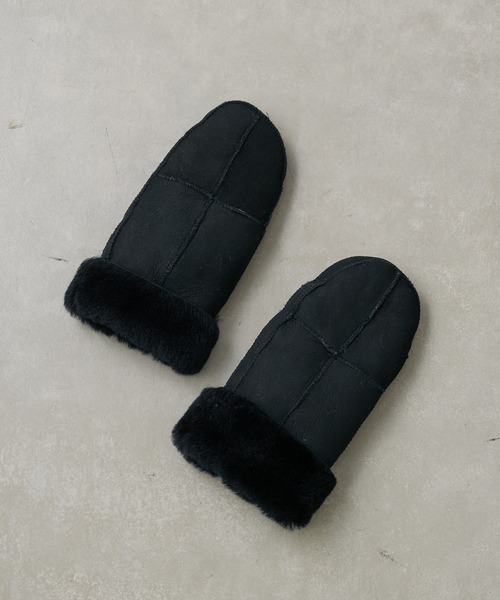 BIRTHDAY BAR(バースデイバー)の「【CONTROL FREAK】ハギムートンミトン(手袋・レディース・ブラック/グレー/キャメル・フリー)」の5枚目の写真