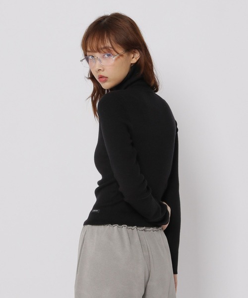 3.3 Field Trip （3.3フィールドトリップ）の「3.3 Field Trip／タートルネックロングスリーブ（ニット/セーター・レディース・グレー/ホワイト/ブラック・FREE）」の10枚目の写真