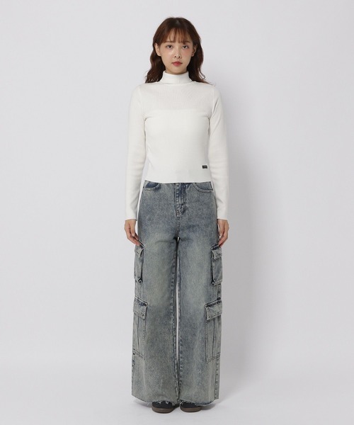 3.3 Field Trip （3.3フィールドトリップ）の「3.3 Field Trip／タートルネックロングスリーブ（ニット/セーター・レディース・グレー/ホワイト/ブラック・FREE）」の11枚目の写真