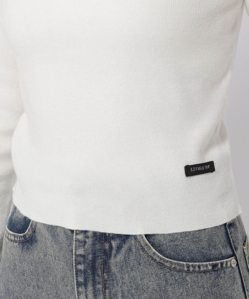 3.3 Field Trip （3.3フィールドトリップ）の「3.3 Field Trip／タートルネックロングスリーブ（ニット/セーター・レディース・グレー/ホワイト/ブラック・FREE）」の8枚目の写真